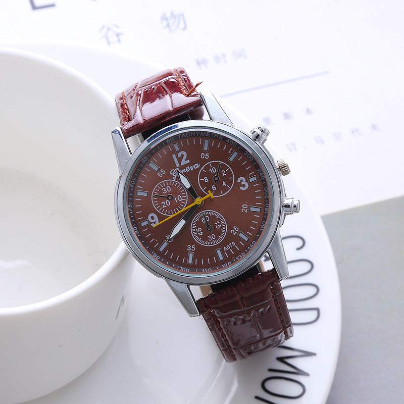 Classic Three-eye Casual Fashion Quartz Watch