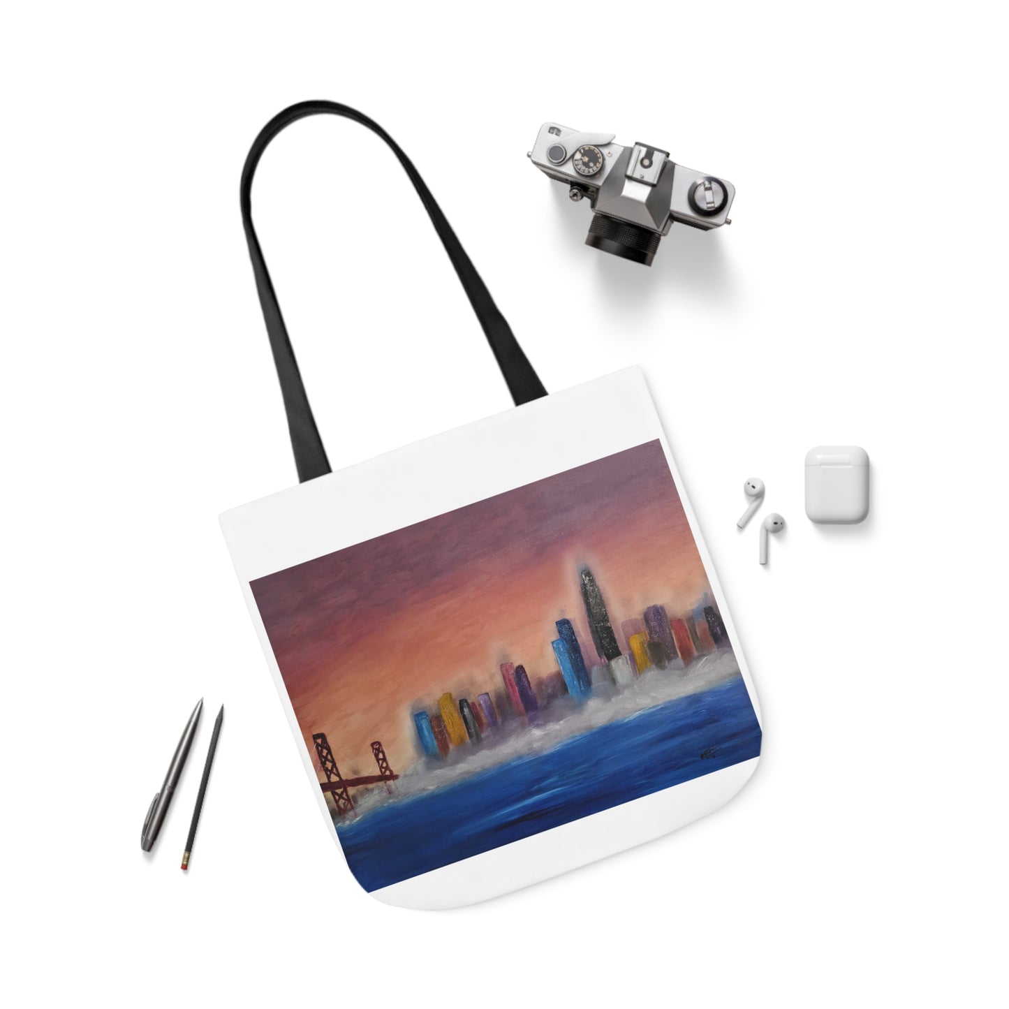 Canvas Tote Bag, San Francisco Bay Art