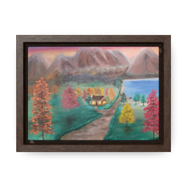 Lake Cabin  - Gallery Canvas Wraps, Horizontal Frame