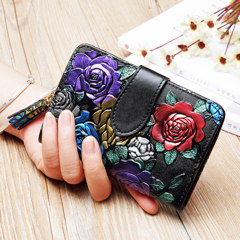 Fashion Women's Leather Wallet Short