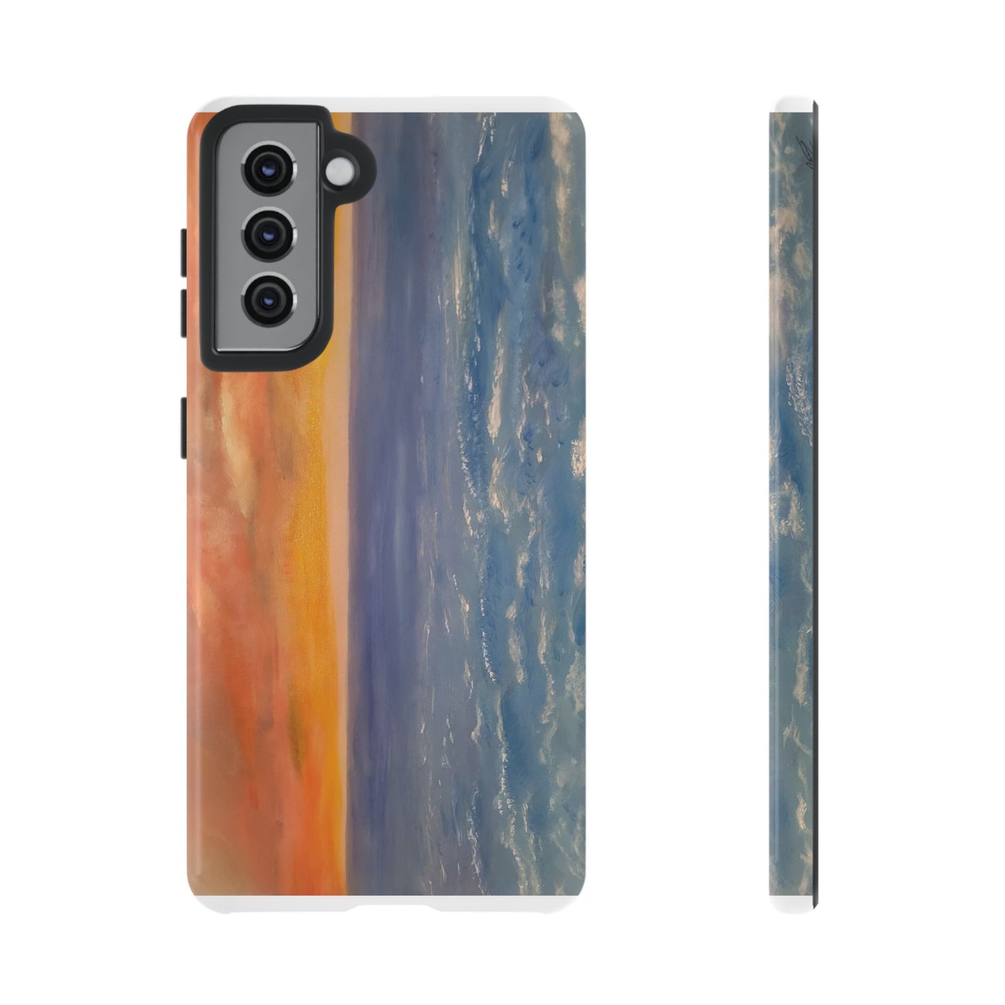 Artistic Ocean Sunset Phone Case - Tough and Stylish Protection