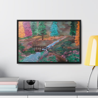 The Lighted Forest - Gallery Canvas Wraps, Horizontal Frame