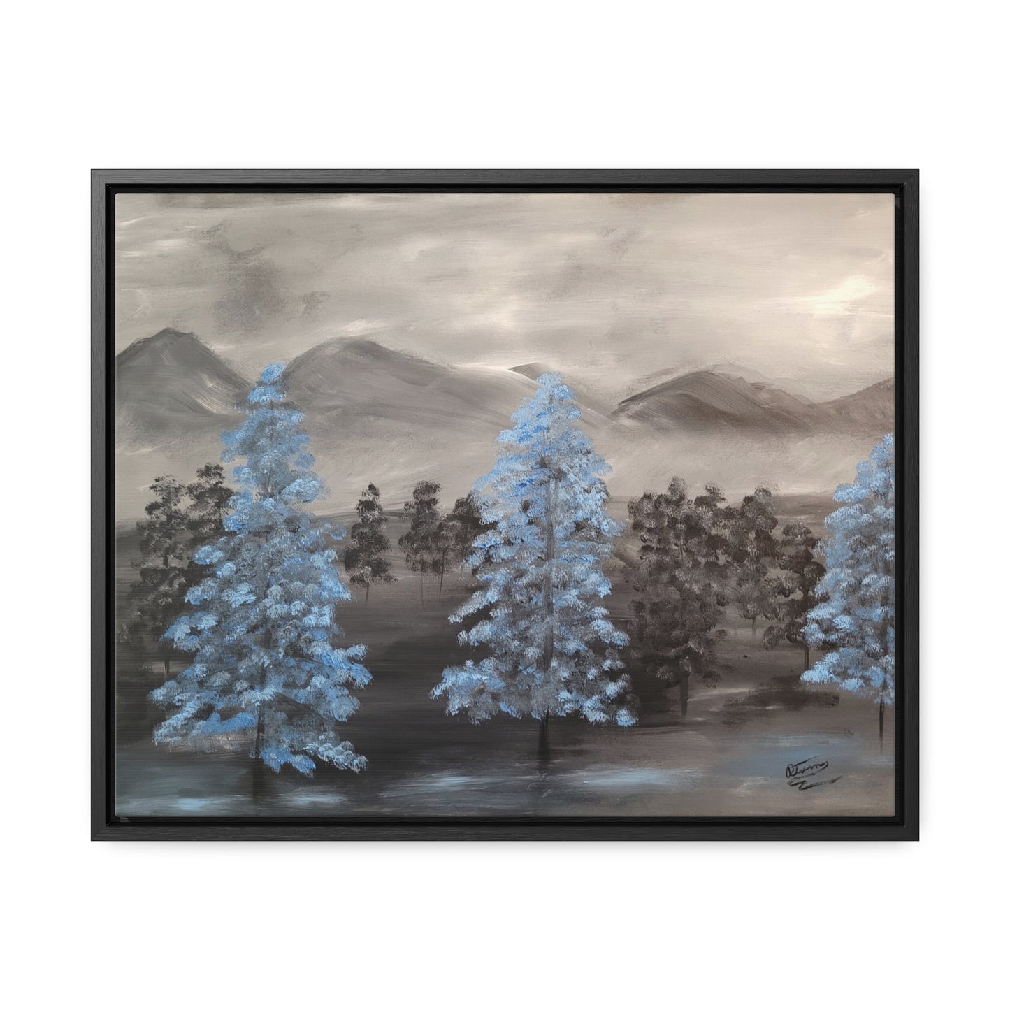 Valley Of Trees - Gallery Canvas Wraps, Horizontal Frame