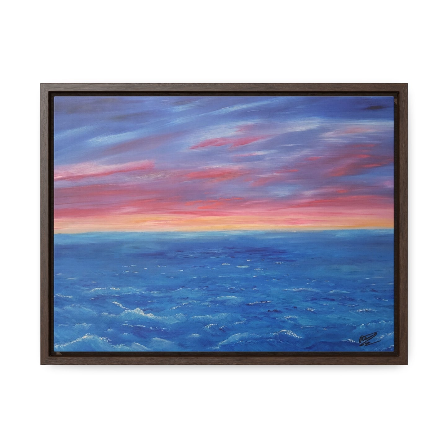 High Seas Sunset - Gallery Canvas Wraps, Horizontal Frame