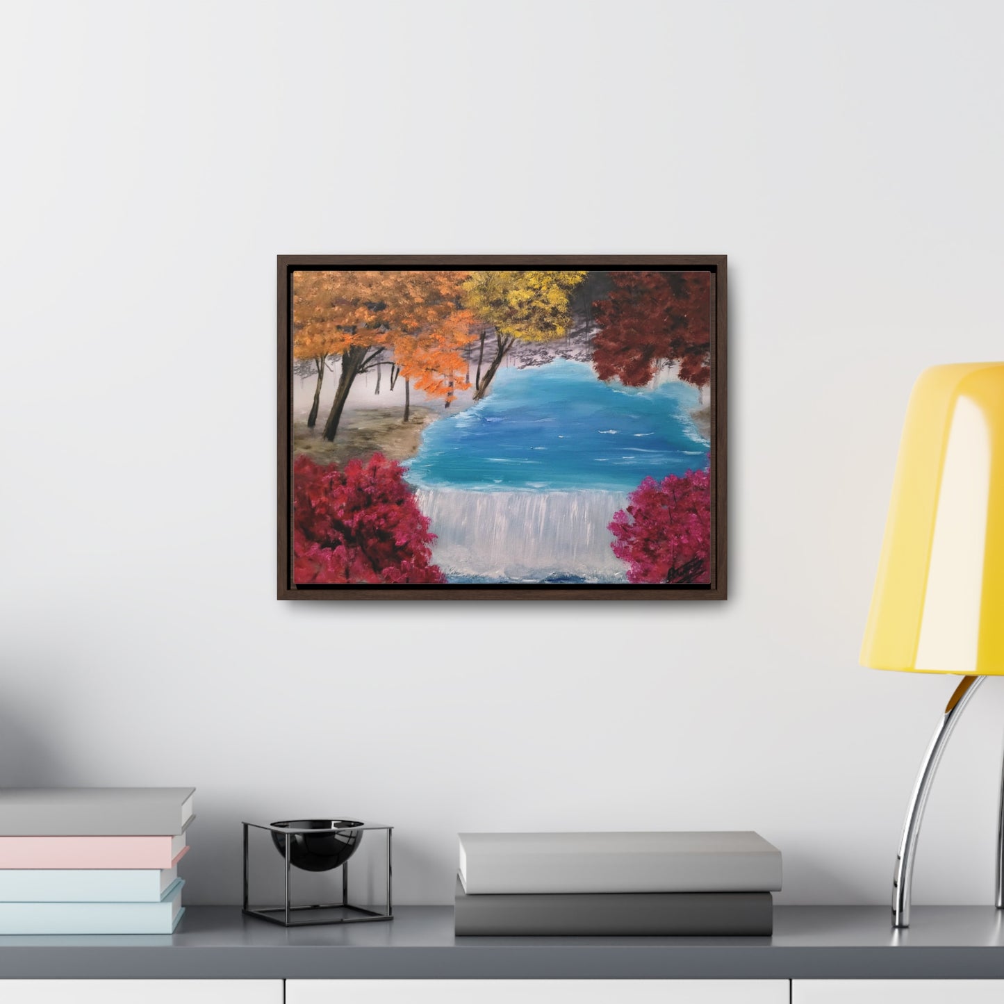 Descending Waters - Gallery Canvas Wraps, Horizontal Frame