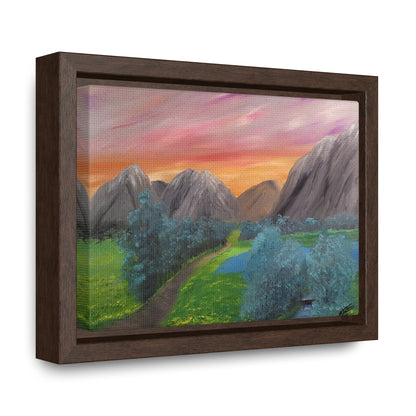 Valley Of Yellow Meadows - Gallery Canvas Wraps, Horizontal Frame