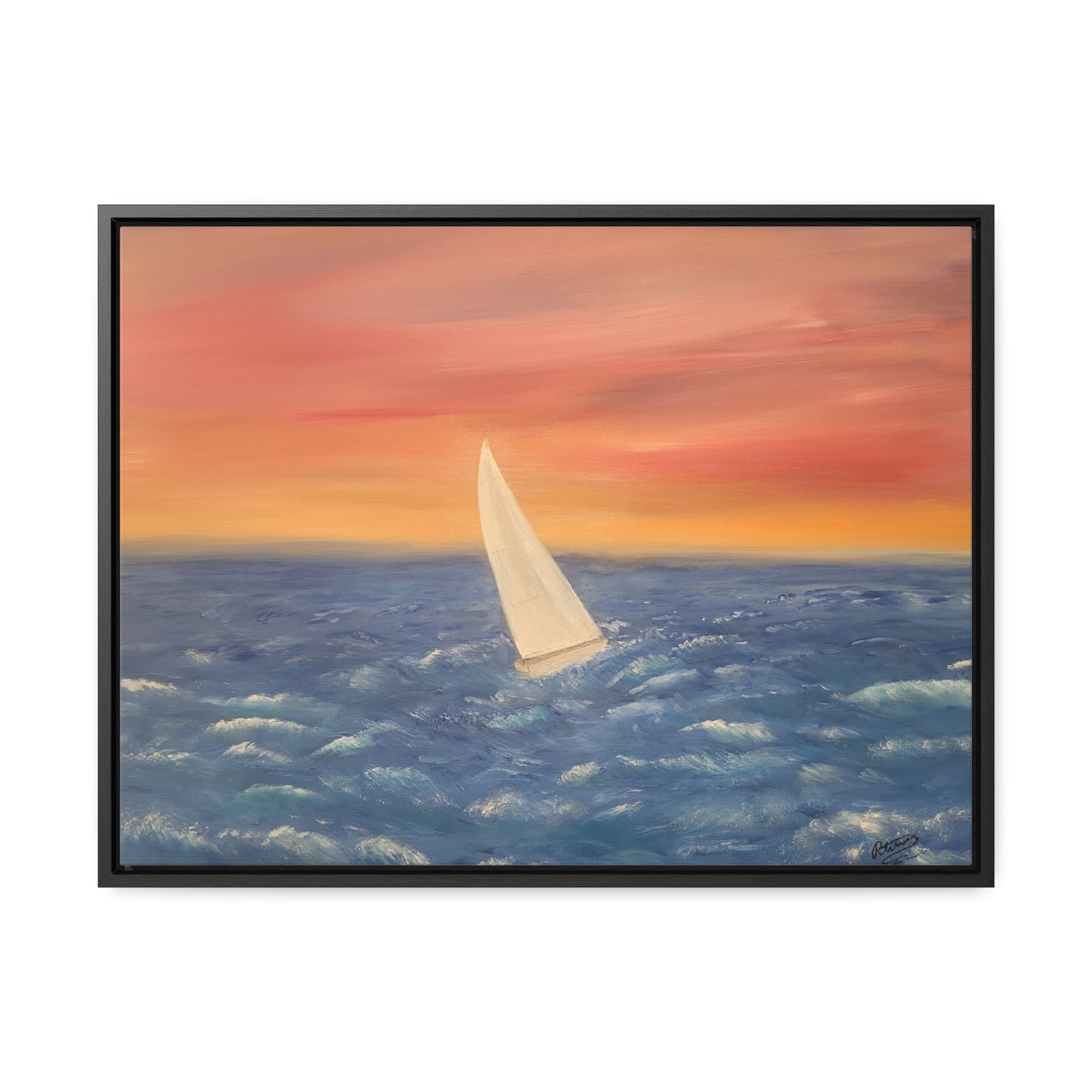 Sailing The Open Sea  - Gallery Canvas Wraps, Horizontal Frame