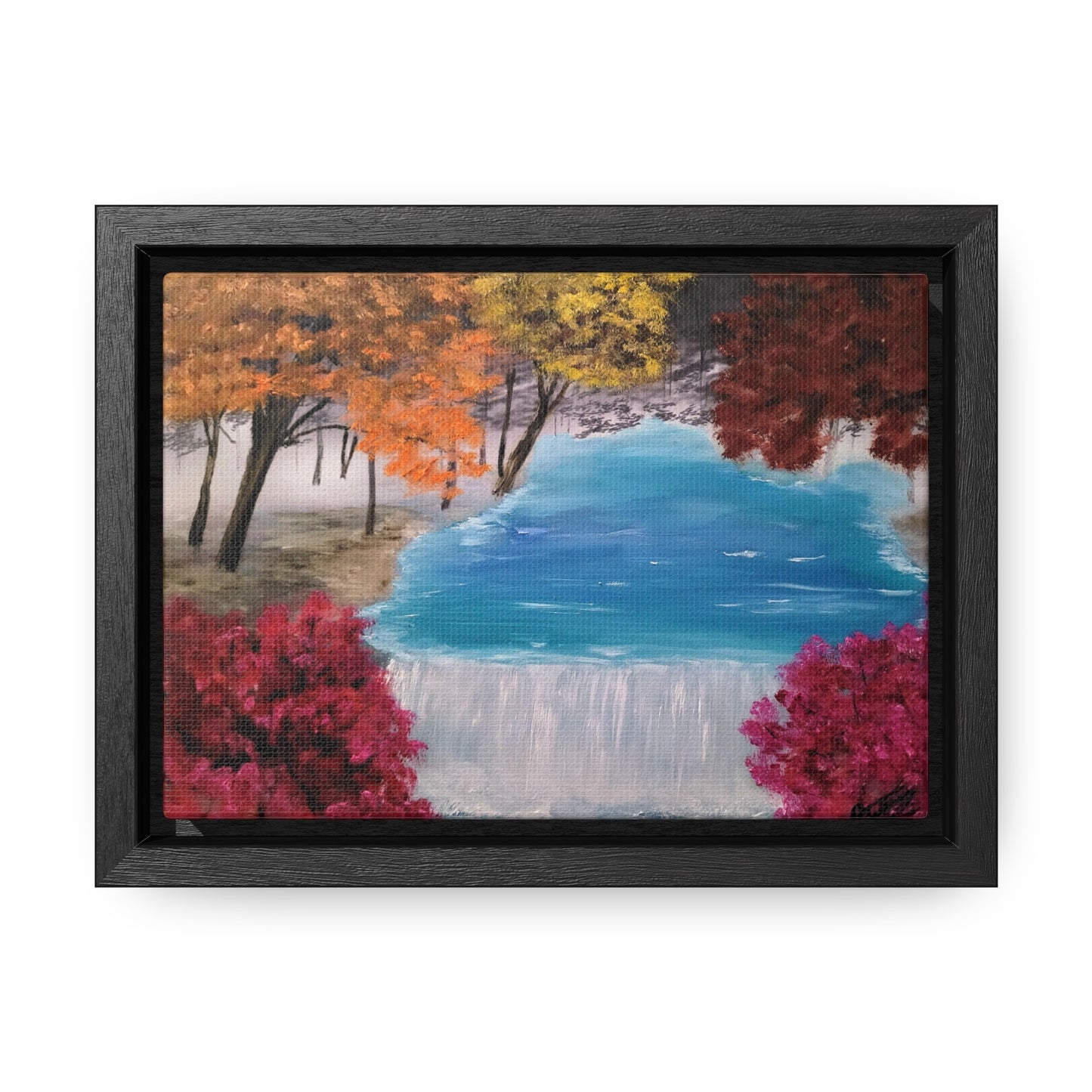 Descending Waters - Gallery Canvas Wraps, Horizontal Frame