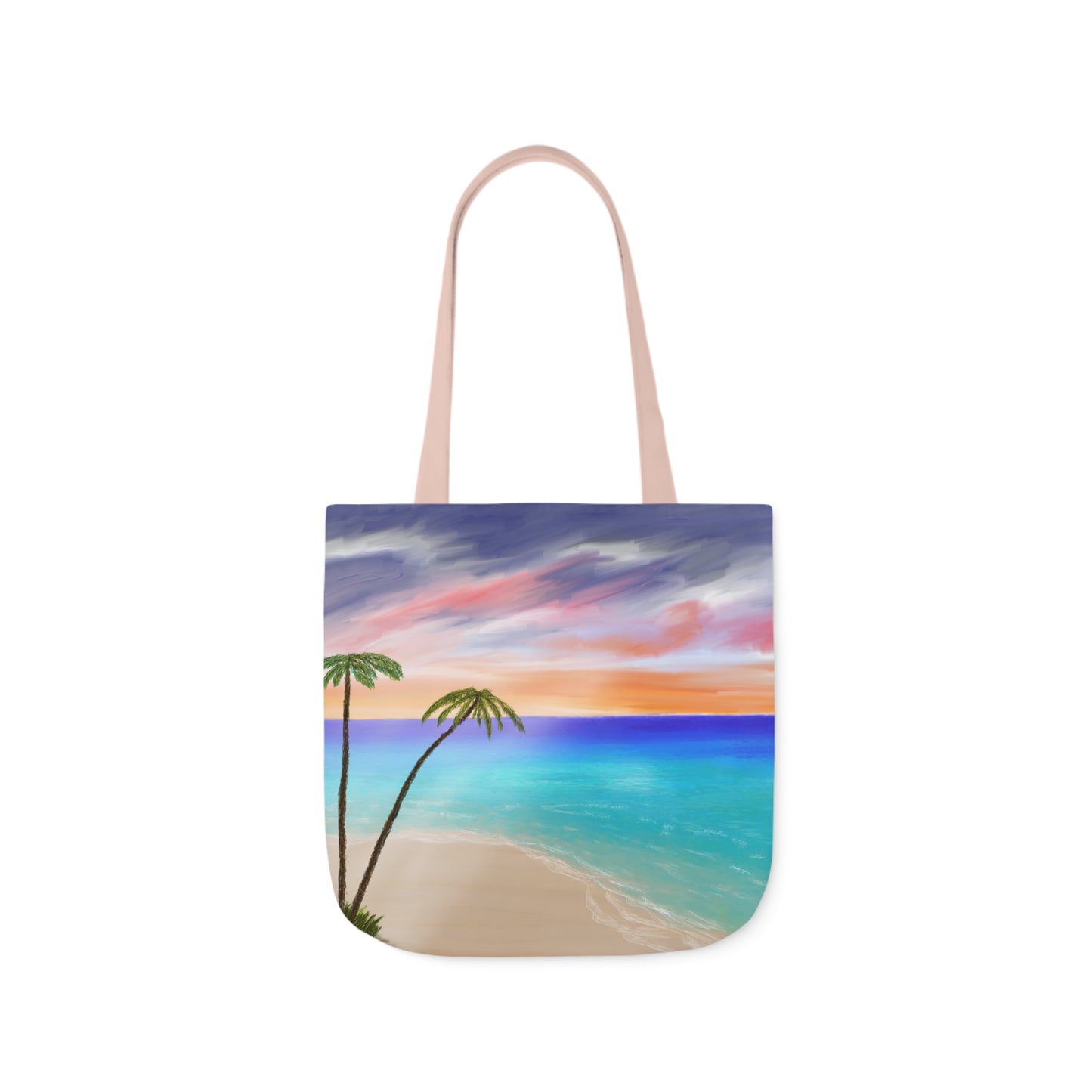 Canvas Tote Bag, Tropical Haven Art