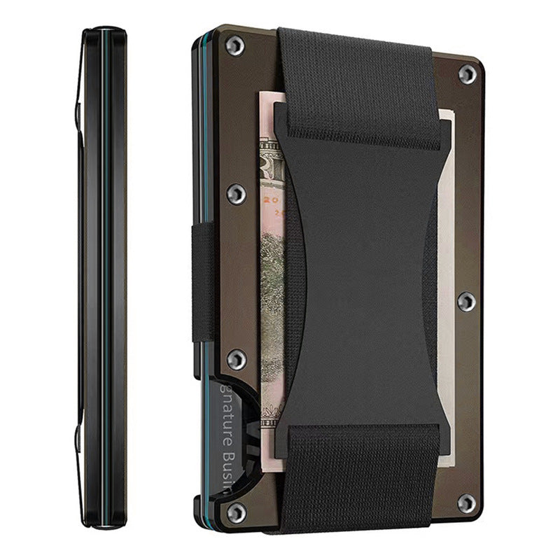 Metal Carbon Fiber Wallet Anti-theft Brush