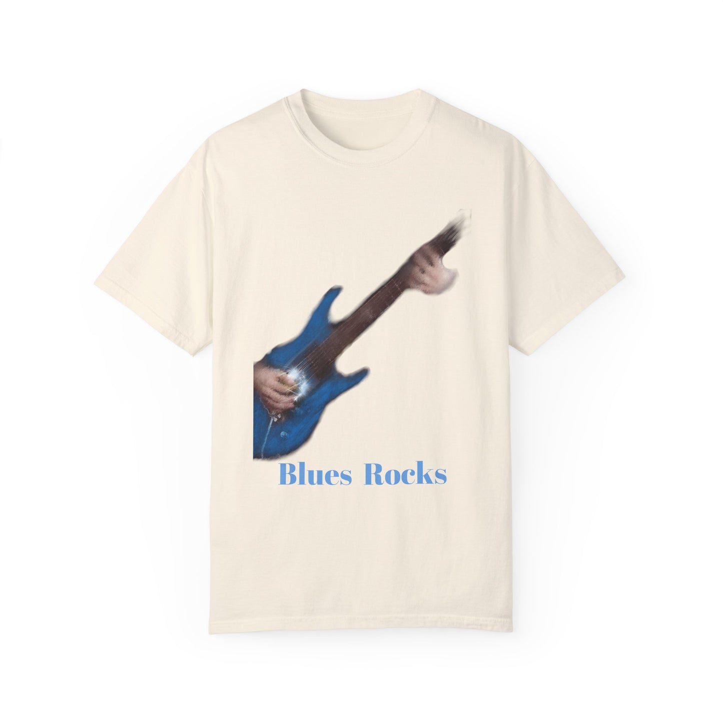 T Shirt Blues Rocks guitar