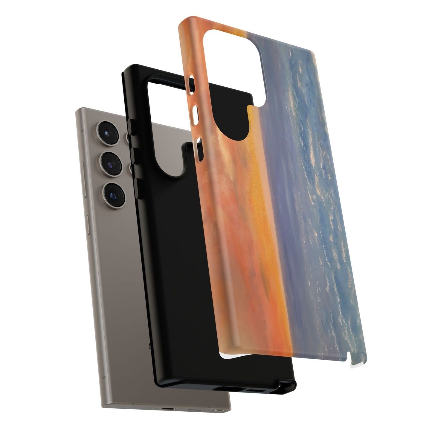 Artistic Ocean Sunset Phone Case - Tough and Stylish Protection