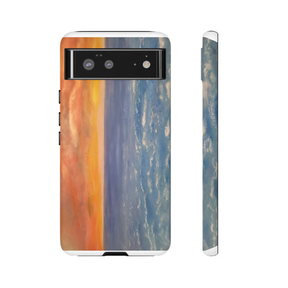 Artistic Ocean Sunset Phone Case - Tough and Stylish Protection