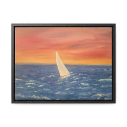 Sailing The Open Sea  - Gallery Canvas Wraps, Horizontal Frame