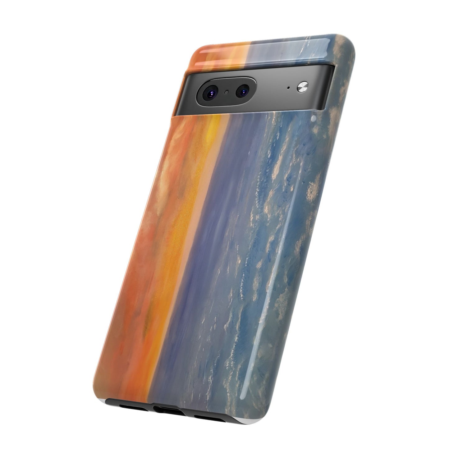 Artistic Ocean Sunset Phone Case - Tough and Stylish Protection