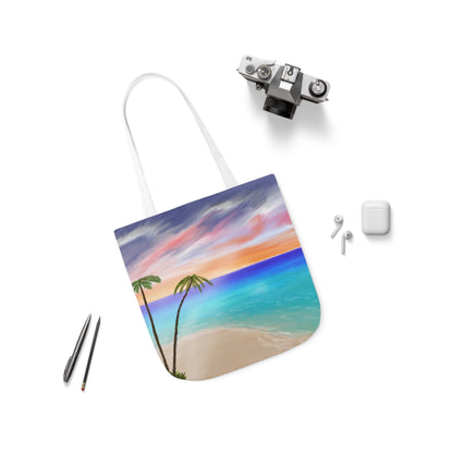 Canvas Tote Bag, Tropical Haven Art