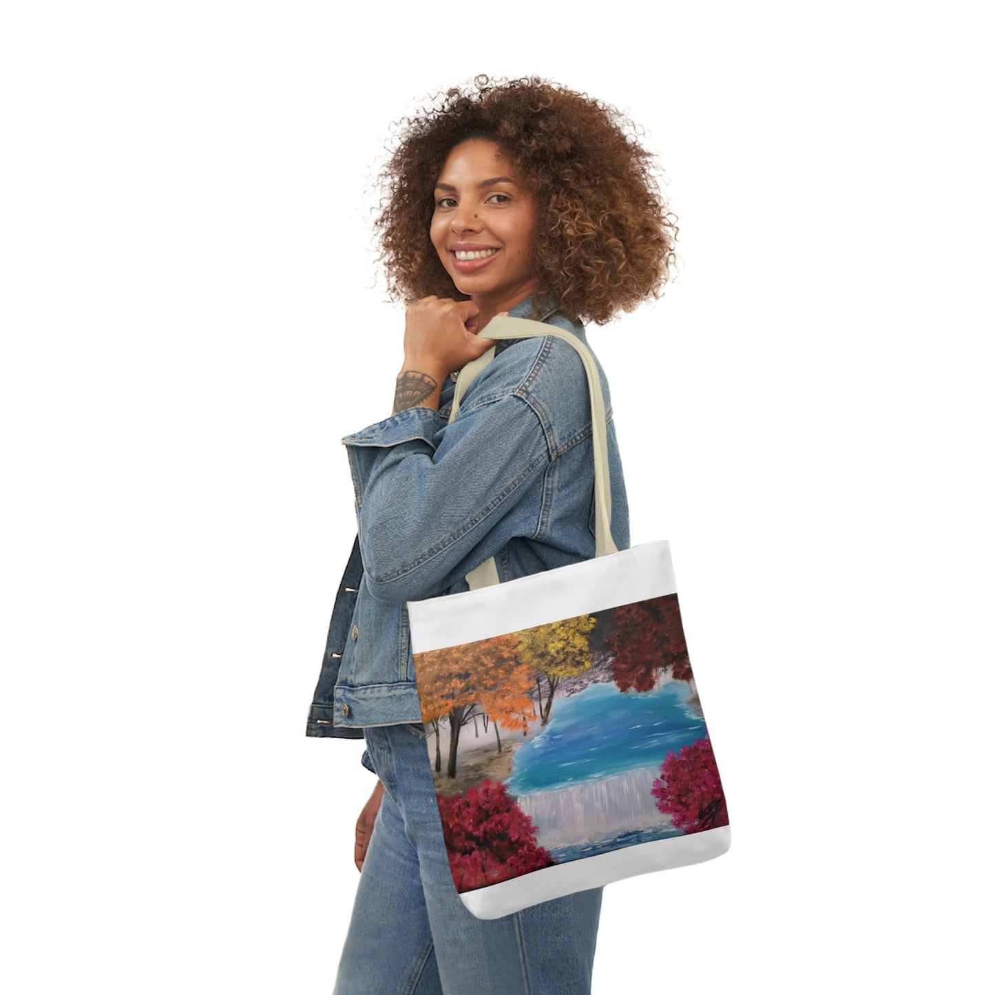 Canvas Tote Bag, Descending Waters Art