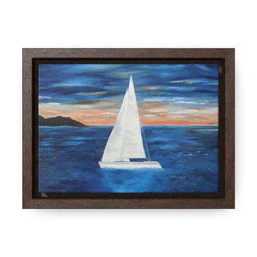 Sunset Sail - Gallery Canvas Wraps, Horizontal Frame