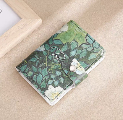 Flower Anime  Anti-degaussing Multiple Card Slots Bank  Document Package Large Capacity Card Holder