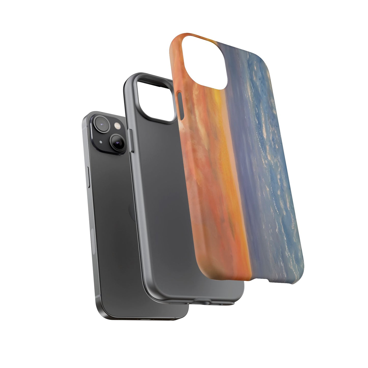 Artistic Ocean Sunset Phone Case - Tough and Stylish Protection