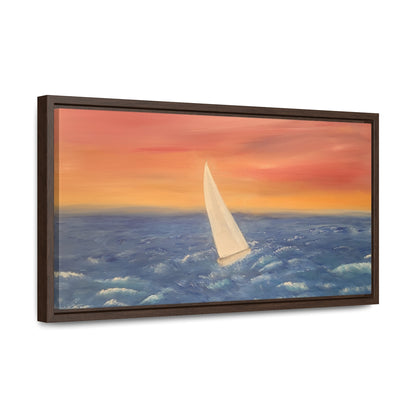 Sailing The Open Sea  - Gallery Canvas Wraps, Horizontal Frame