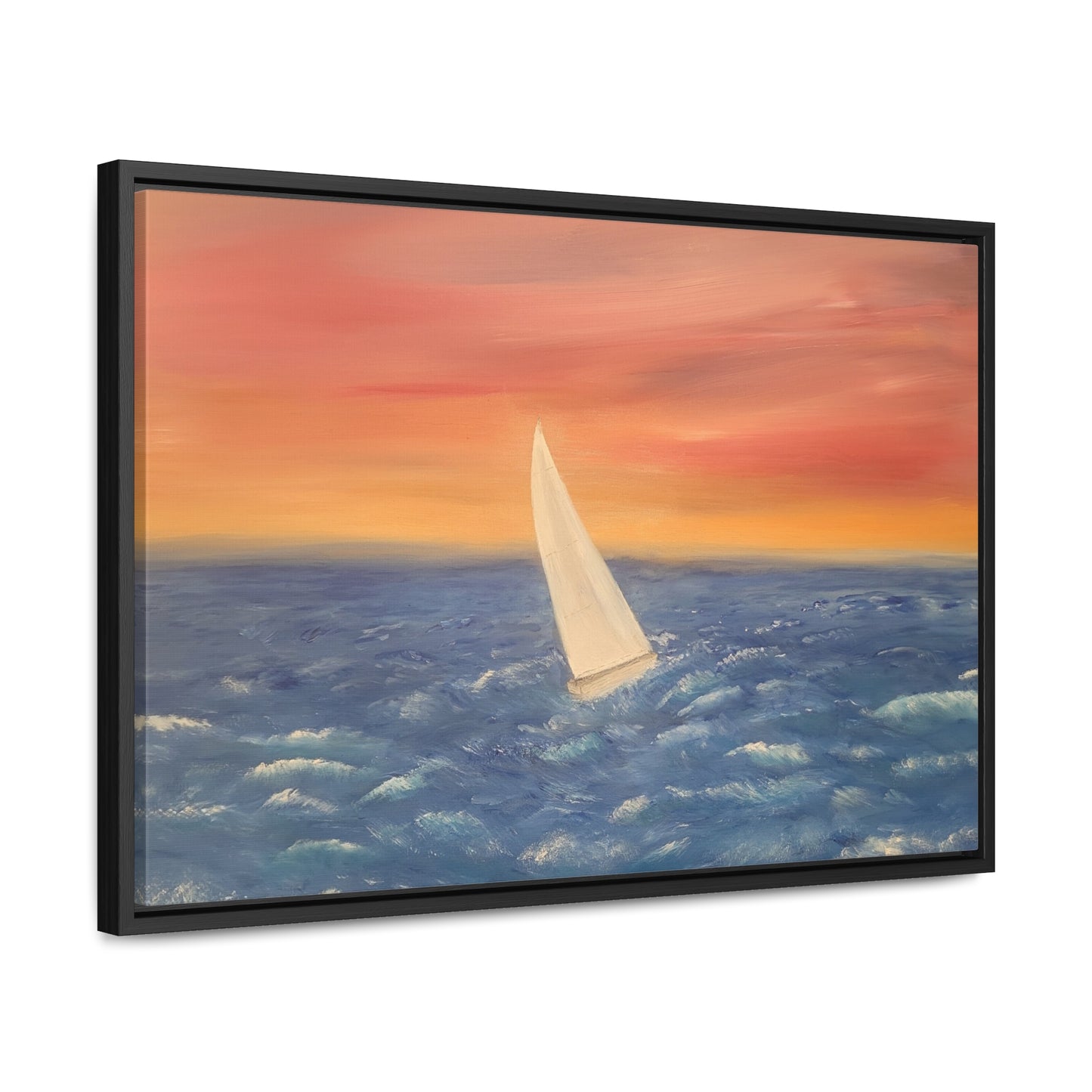 Sailing The Open Sea  - Gallery Canvas Wraps, Horizontal Frame