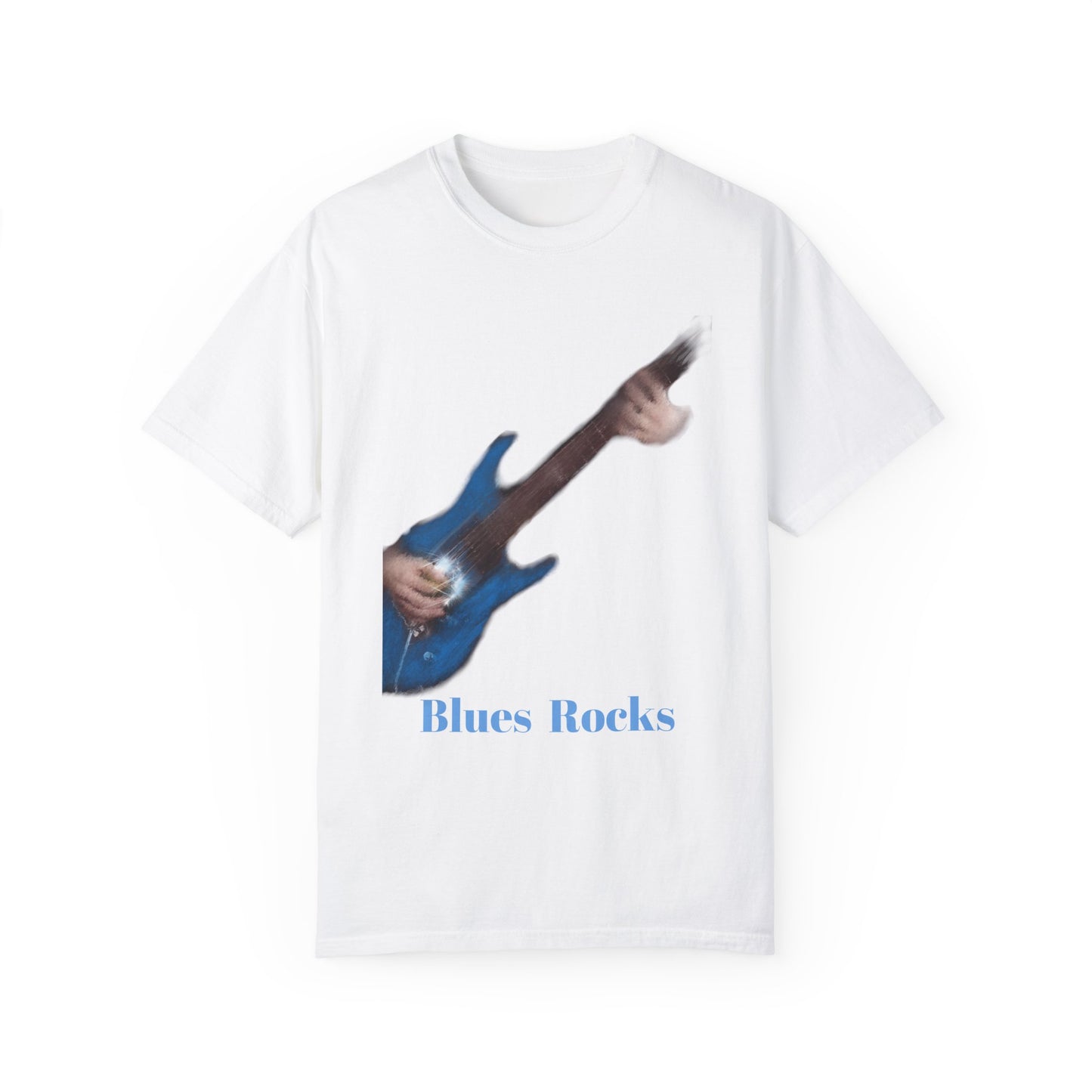 T Shirt Blues Rocks guitar