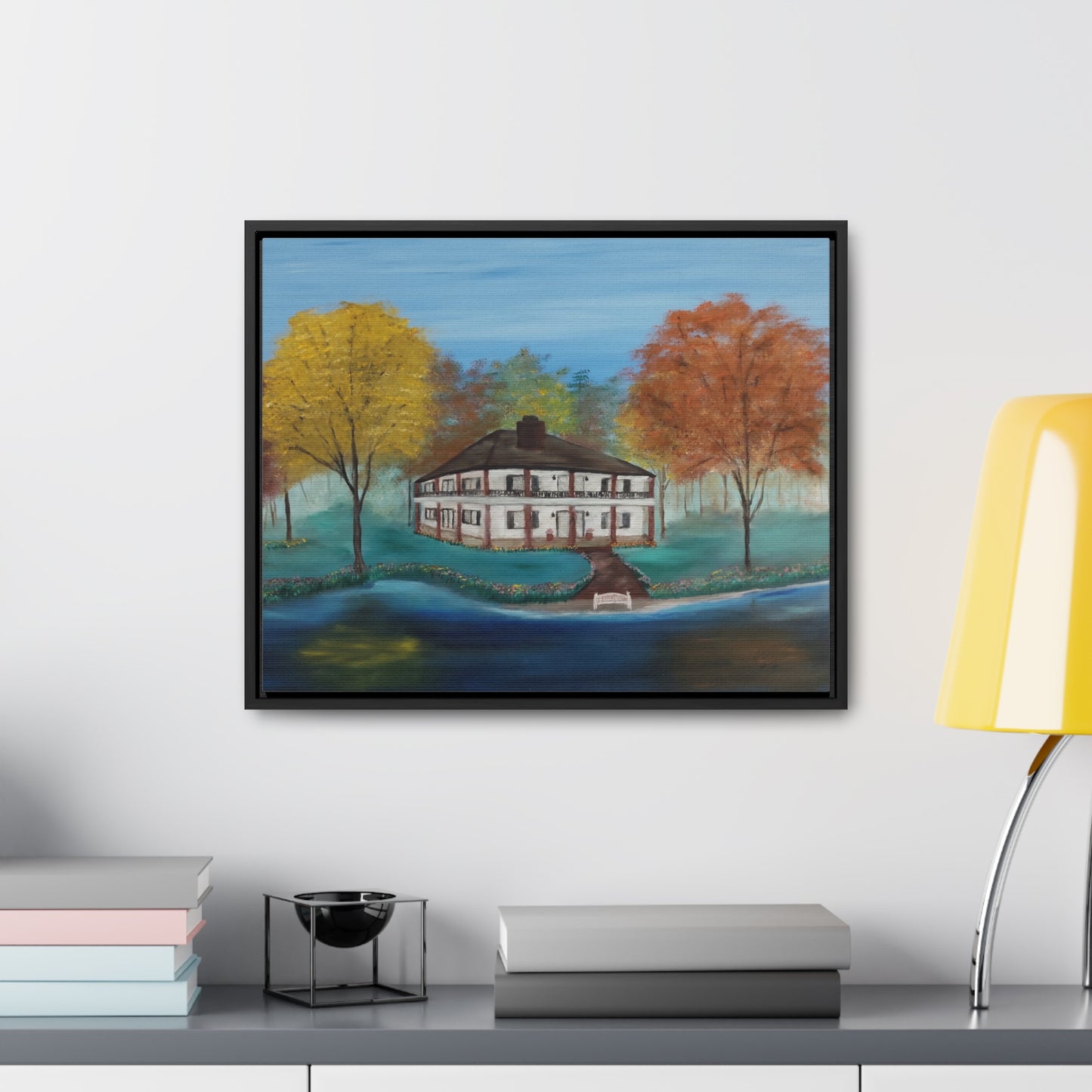 Estate On The Lake  - Gallery Canvas Wraps, Horizontal Frame