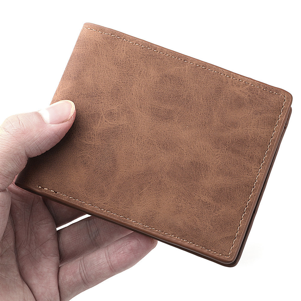 Men's Fashion Personality Vintage Zipper Simple Wallet