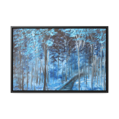 Blue Mist Forest - Gallery Canvas Wraps, Horizontal Frame