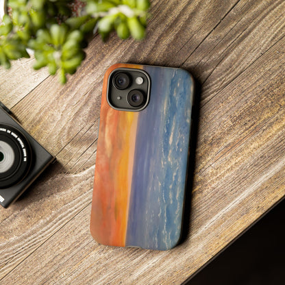 Artistic Ocean Sunset Phone Case - Tough and Stylish Protection