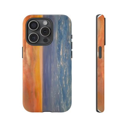 Artistic Ocean Sunset Phone Case - Tough and Stylish Protection