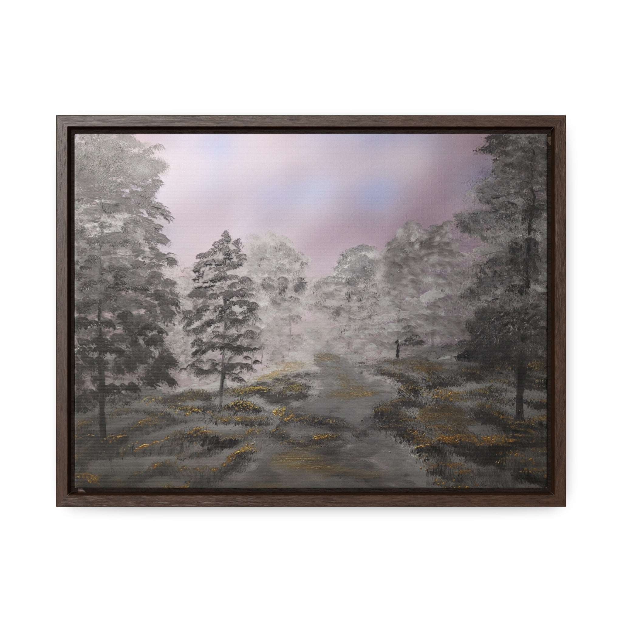 Canvas Wraps - Golden Forest Landscape Painting