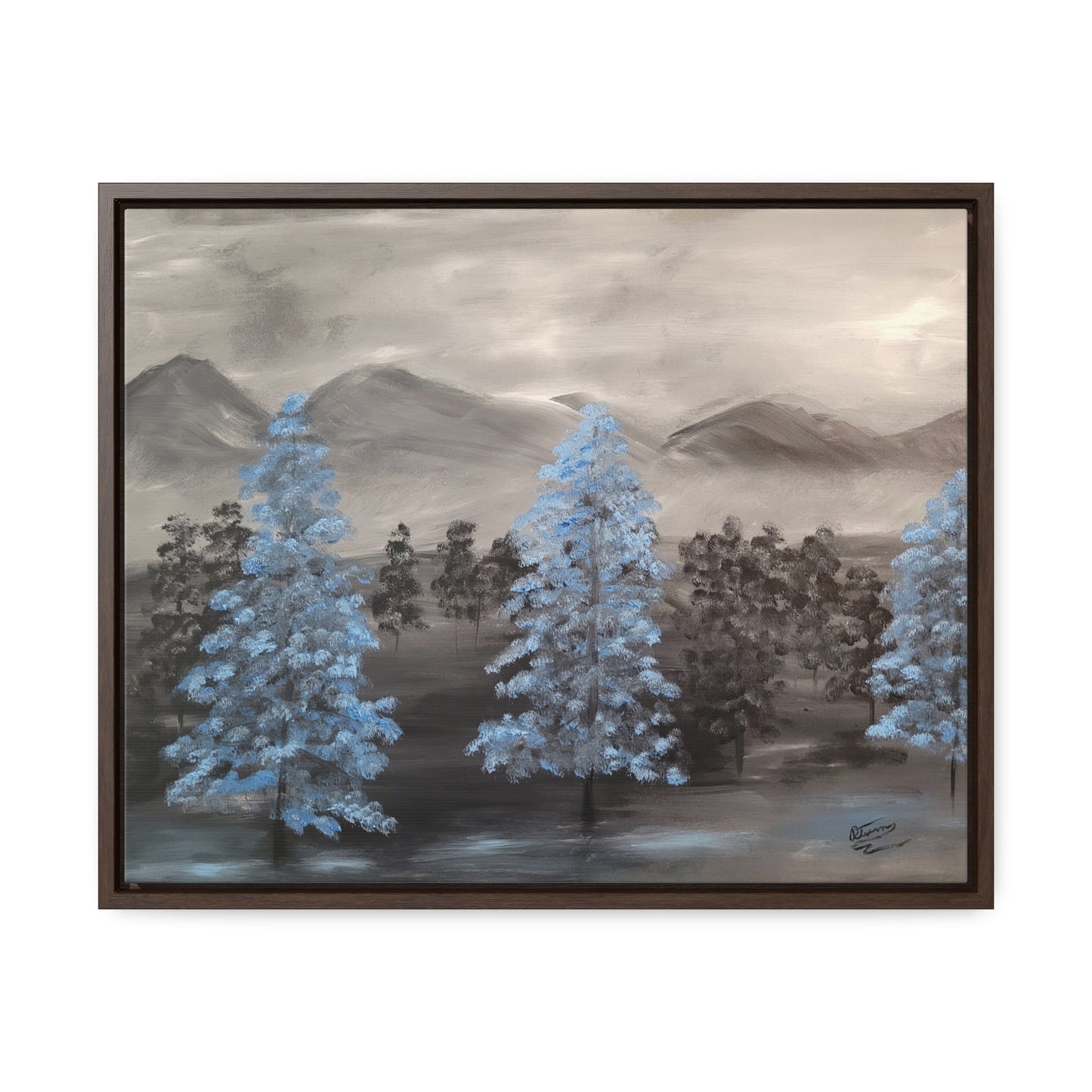 Valley Of Trees - Gallery Canvas Wraps, Horizontal Frame