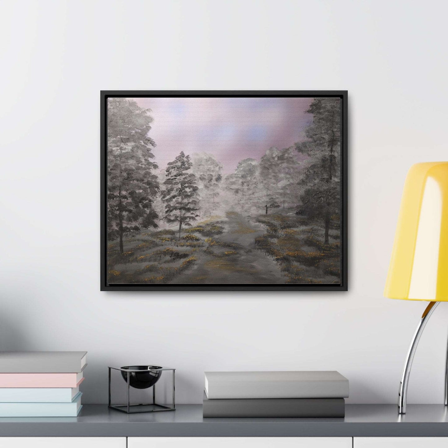 Canvas Wraps - Golden Forest Landscape Painting