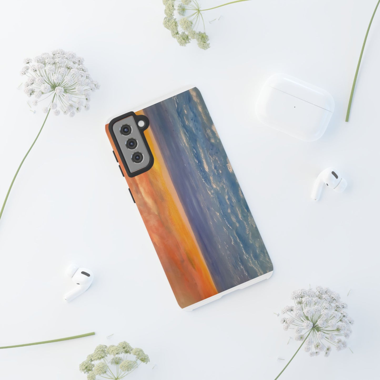 Artistic Ocean Sunset Phone Case - Tough and Stylish Protection