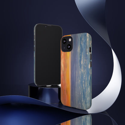 Artistic Ocean Sunset Phone Case - Tough and Stylish Protection