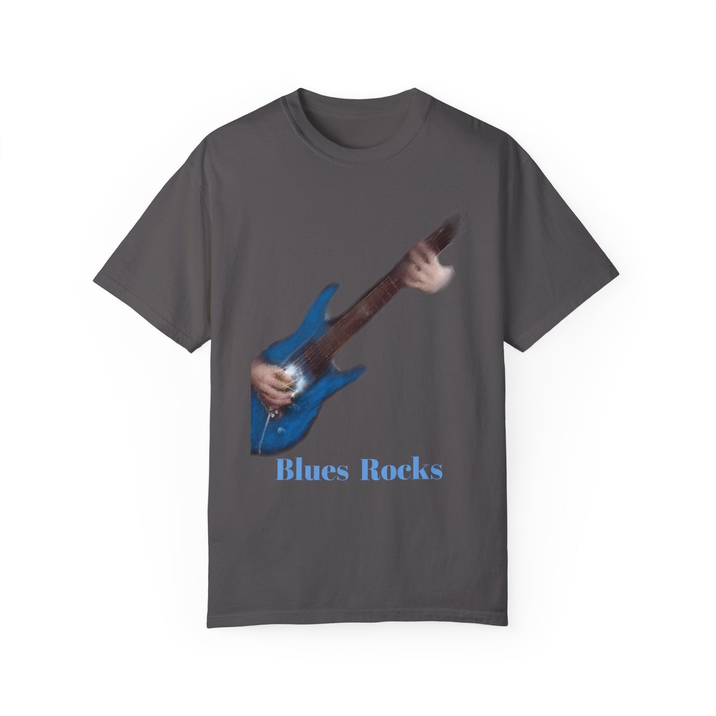 T Shirt Blues Rocks guitar