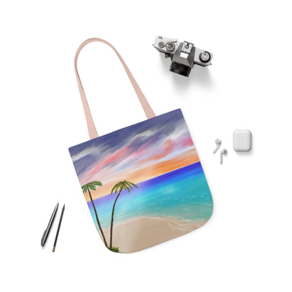 Canvas Tote Bag, Tropical Haven Art