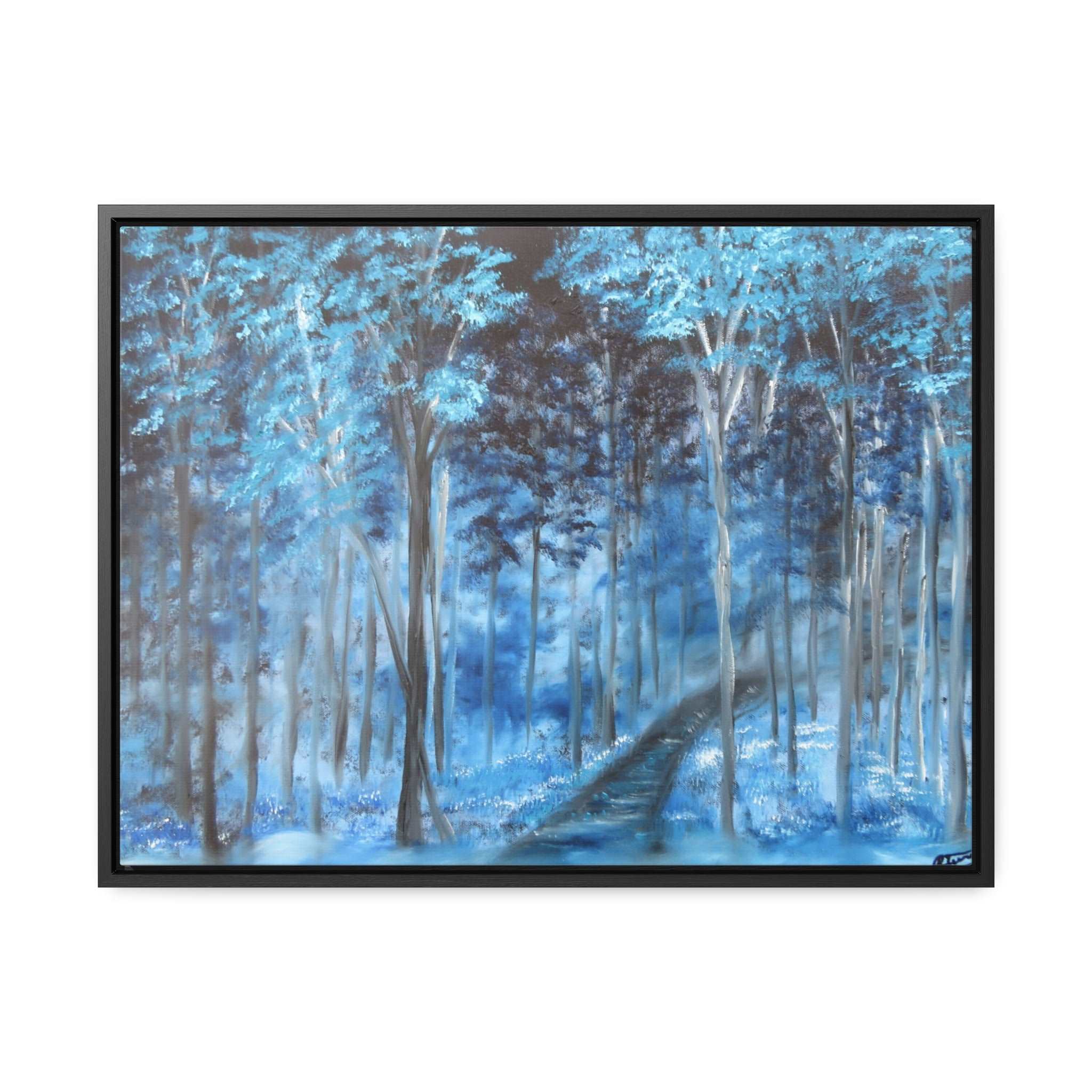 Blue Mist Forest - Gallery Canvas Wraps, Horizontal Frame