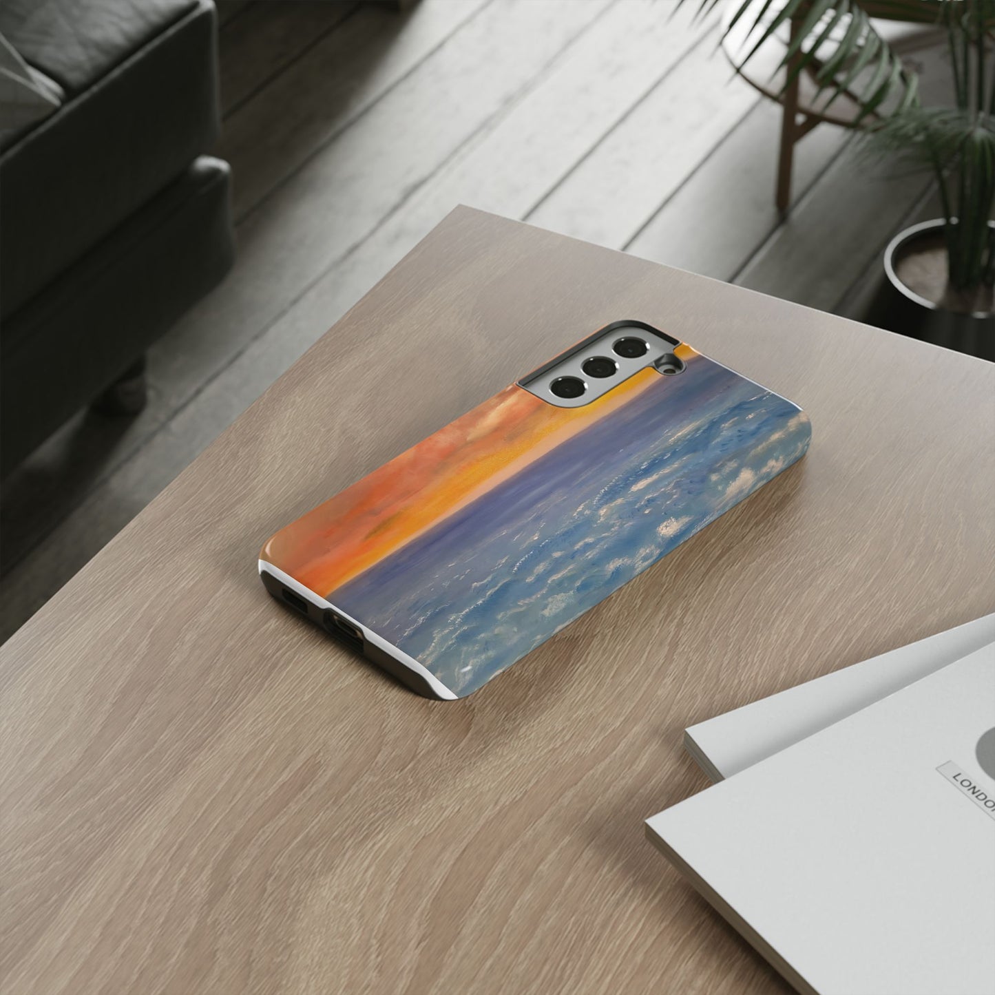 Artistic Ocean Sunset Phone Case - Tough and Stylish Protection