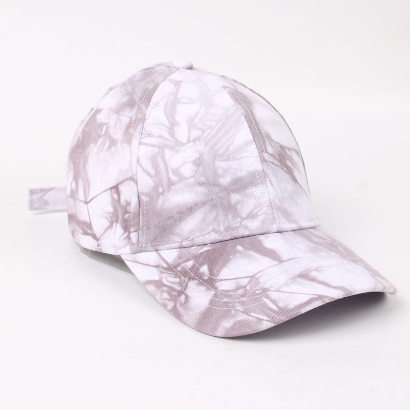 American Baseball Cap Men's Cross-border Tie-dye Fashion Outdoor Hat Ladies Big Cap