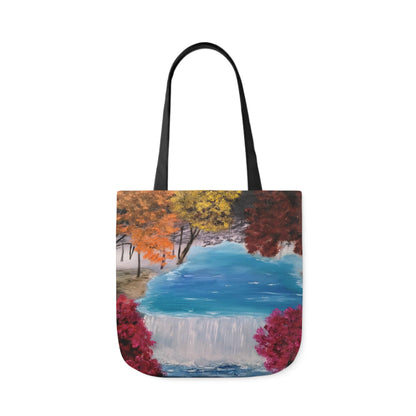 Canvas Tote Bag, Descending Waters Art