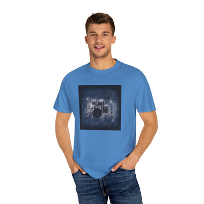 Music Drum Set T-Shirt - Unisex Garment-Dyed