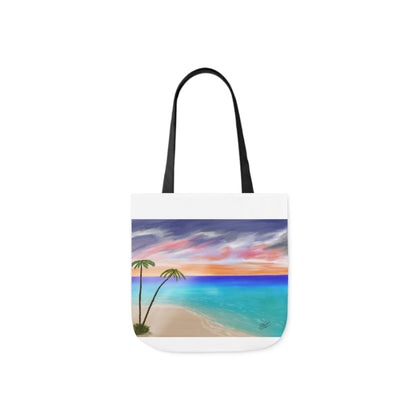 Canvas Tote Bag, Tropical Haven Art