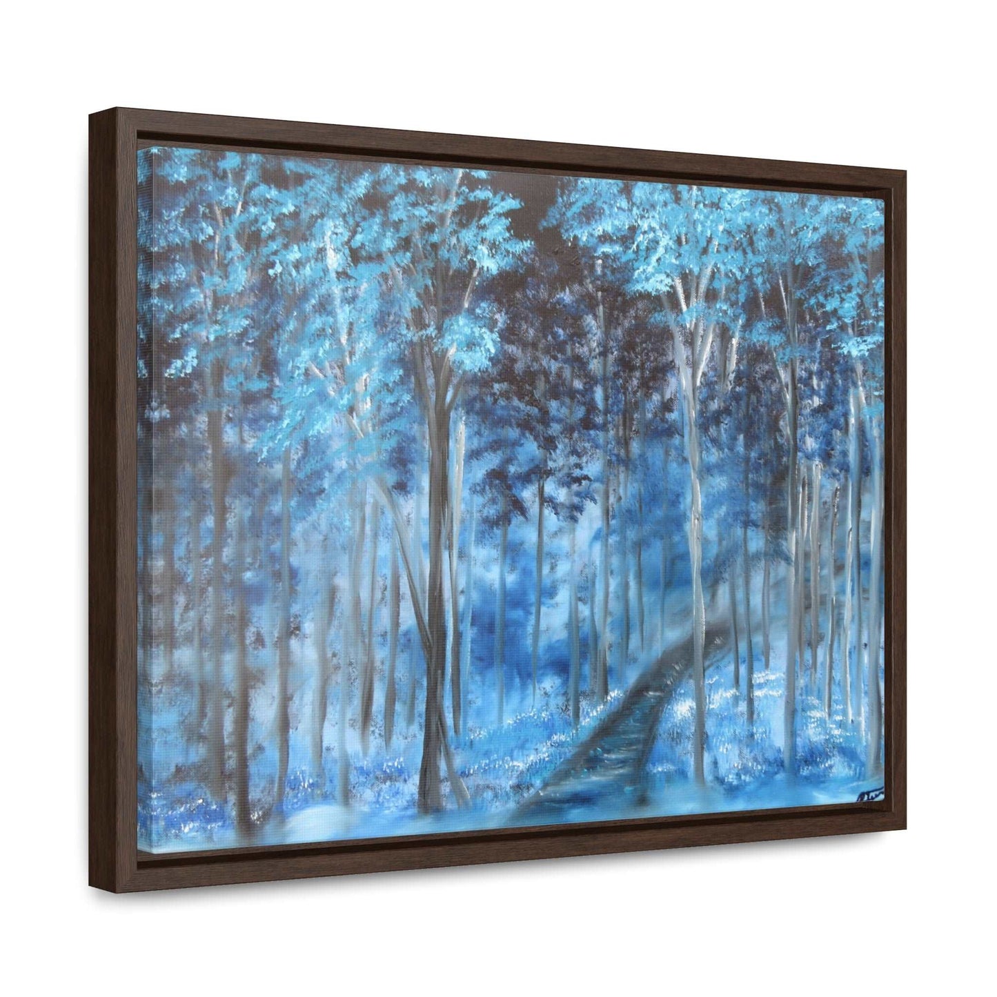 Blue Mist Forest - Gallery Canvas Wraps, Horizontal Frame