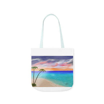 Canvas Tote Bag, Tropical Haven Art