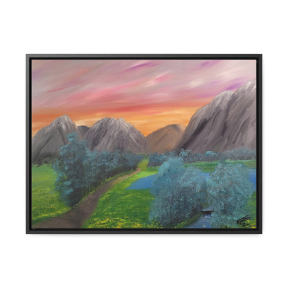 Valley Of Yellow Meadows - Gallery Canvas Wraps, Horizontal Frame