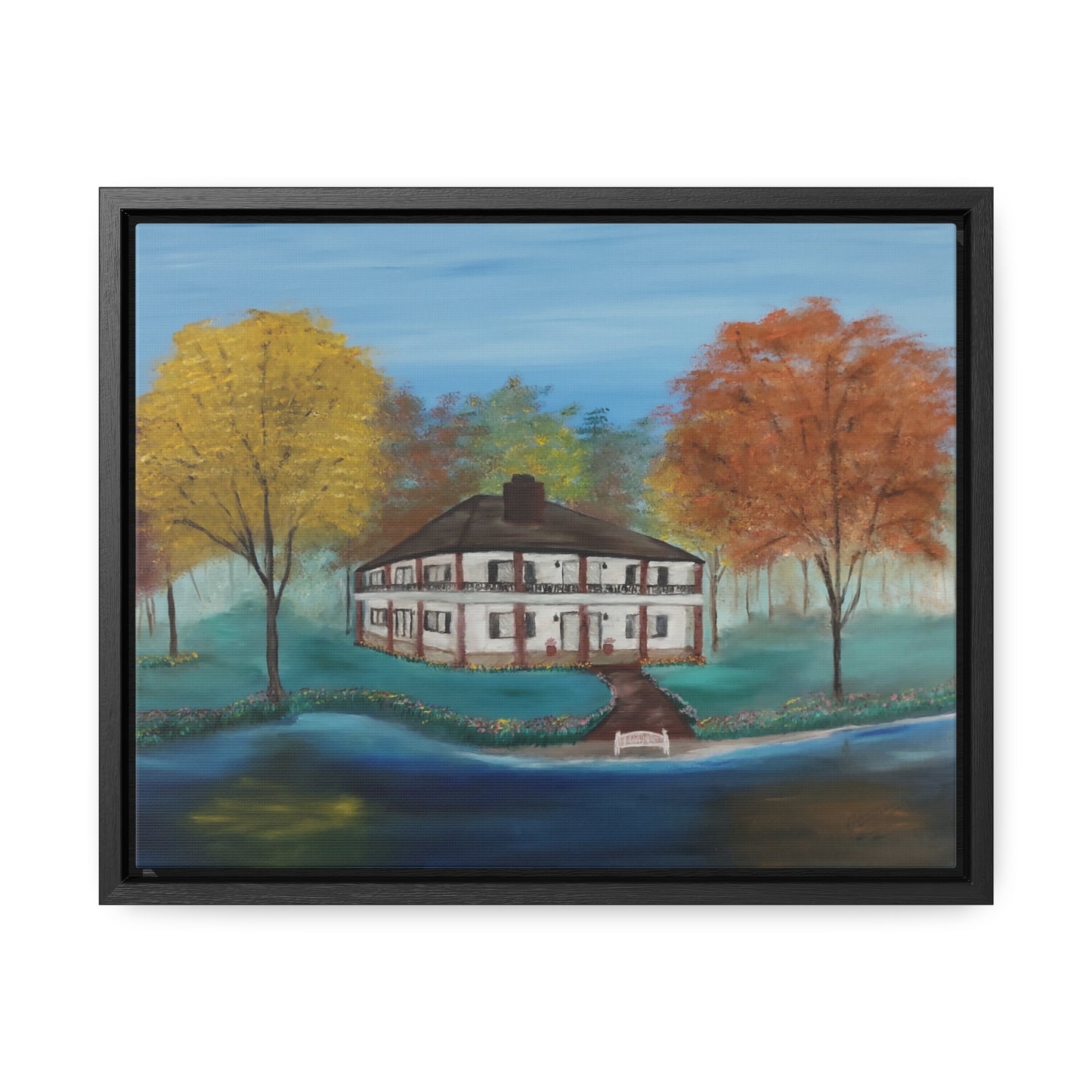 Estate On The Lake  - Gallery Canvas Wraps, Horizontal Frame