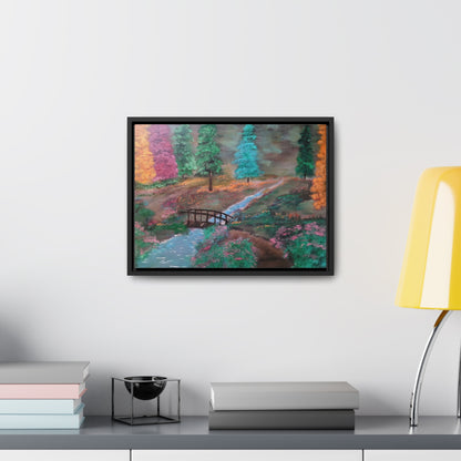 The Lighted Forest - Gallery Canvas Wraps, Horizontal Frame